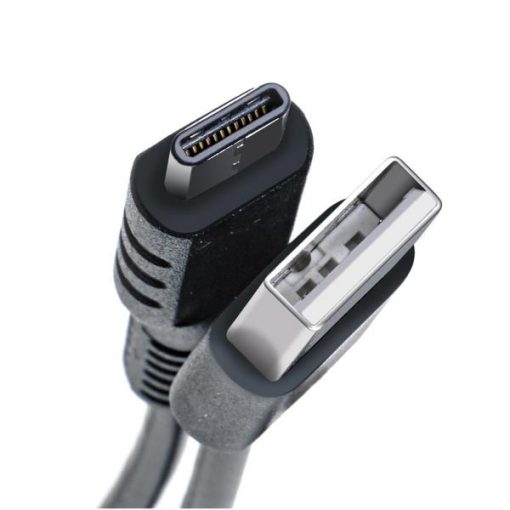 Alternative view of CABLE USB/ USB-C BLACK - CELLY