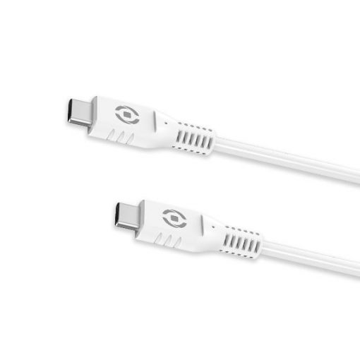 Alternative view of CABLE USB-C/ USB-C 1MT WHITE- CELLY