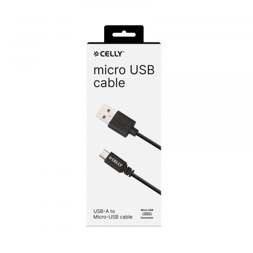 CABLE USB/ MICRO USB BLACK - CELLY