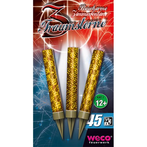 3 CANDELE SINTILLE GOLD - WECO