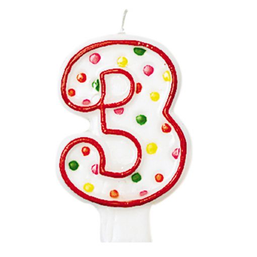 CANDELA NUMERO 3 - AMSCAN