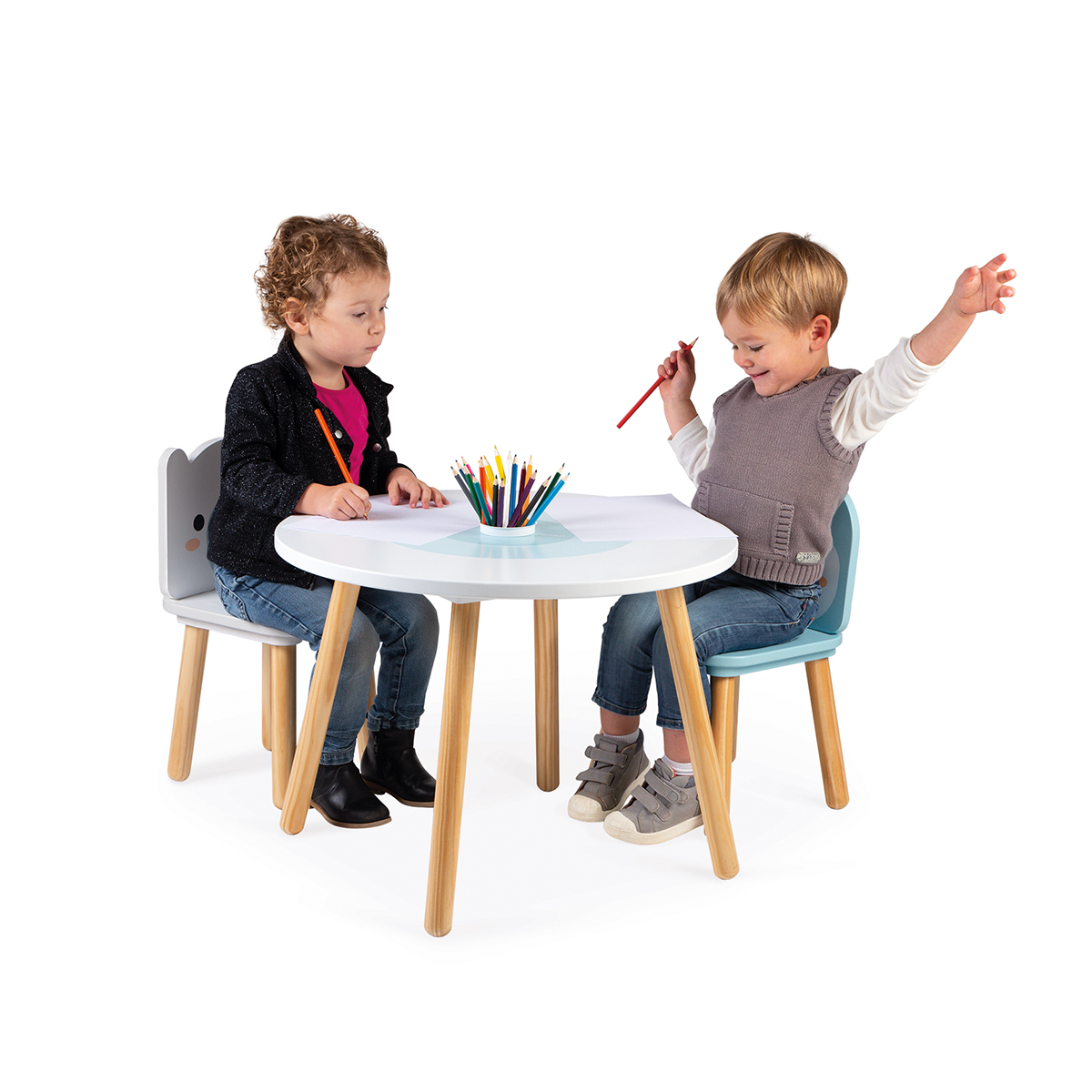 TAVOLO CON SEDIE POLAR IN LEGNO - JANOD - BESTSELLER - immagine 2
