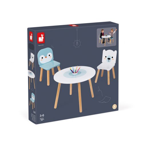 TAVOLO CON SEDIE POLAR IN LEGNO - JANOD - BESTSELLER