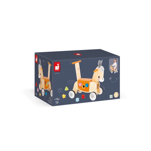 ASINELLO PRIMI PASSI CAVALCABILE IN LEGNO - JANOD - BESTSELLER