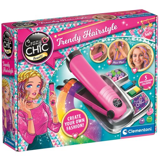 🟡 COLOR HAIRSTYLER CRAZY CHIC - CLEMENTONI - BESTSELLER