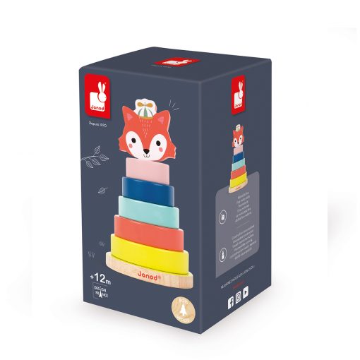 Alternative view of VOLPE DA IMPILARE IN LEGNO - JANOD