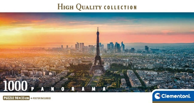 PUZZLE 1000PZ PANORAMA PARIS - CLEMENTONI - immagine 2
