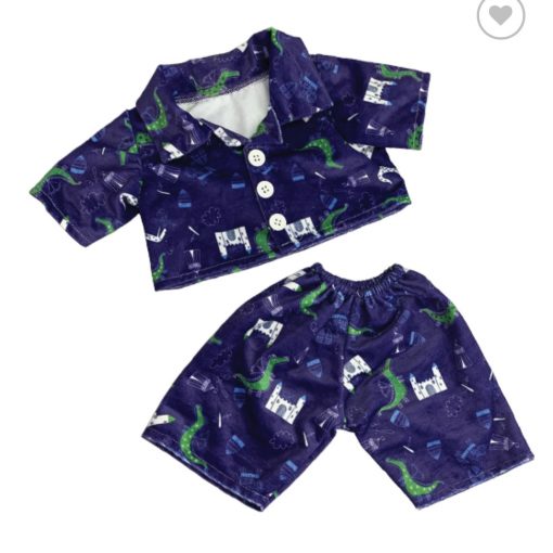 CRAZY FOR CASTLE PJ'S OUTFIT - 20CM - MAKE A TEDDY