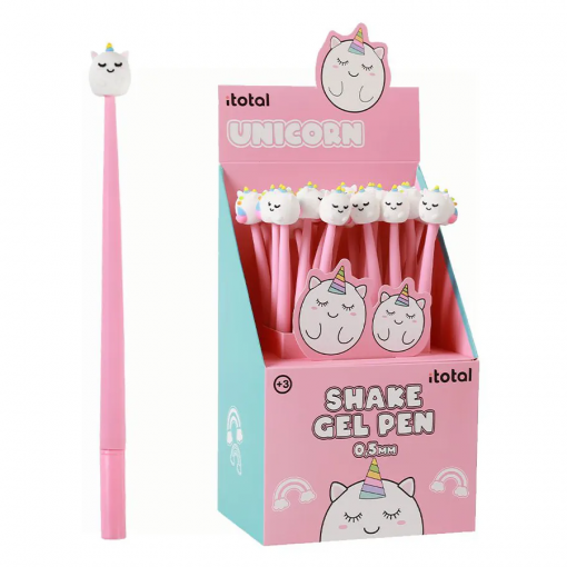 PENNA GEL UNICORN FLESSIBILE COLORI ASS. - I-TOTAL