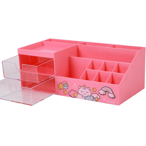 ORGANIZER DA TAVOLO UNICORN PINK - I-TOTAL