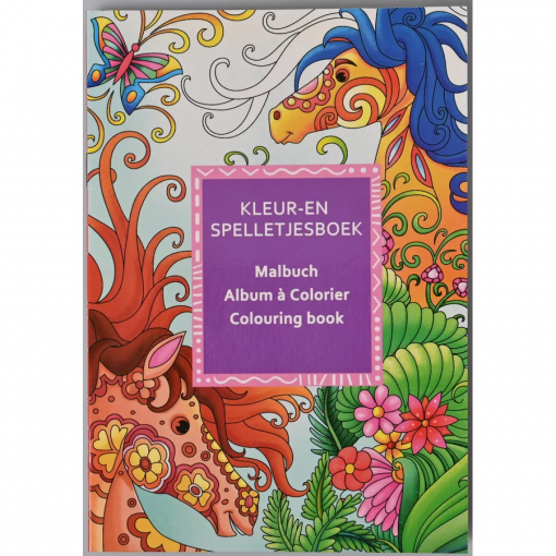 LIBRO DA COLORARE CON 6 MINI MATITE ASS. - ROOST