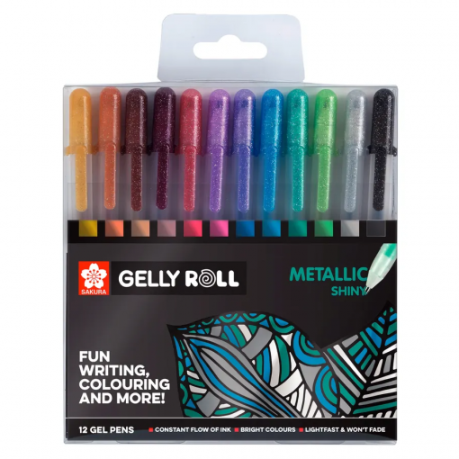 PENNE GEL METALLIC PACK DA 12 - SAKURA