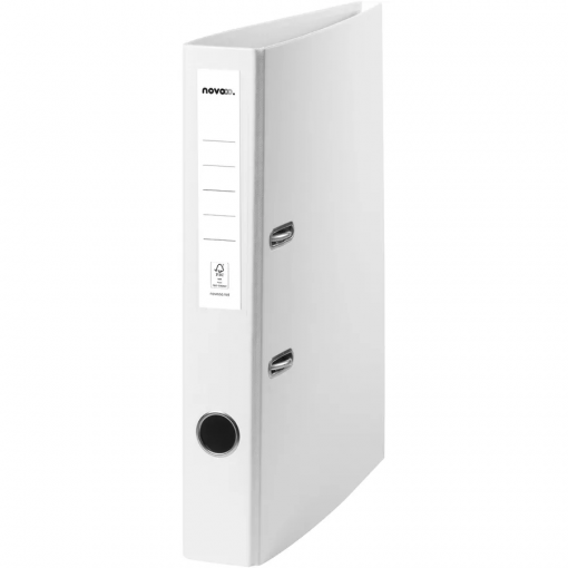 RACCOGLITORE A4 SOTTILE AD ANELLI BIANCO - NOVOOO