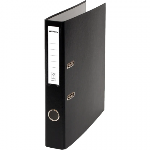 RACCOGLITORE A4 SOTTILE AD ANELLI NERO - NOVOOO